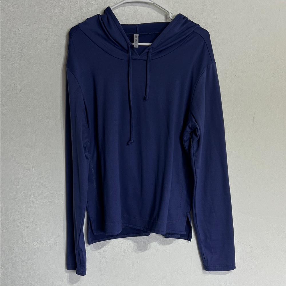 Navy Blue Women's Hoodie Top
